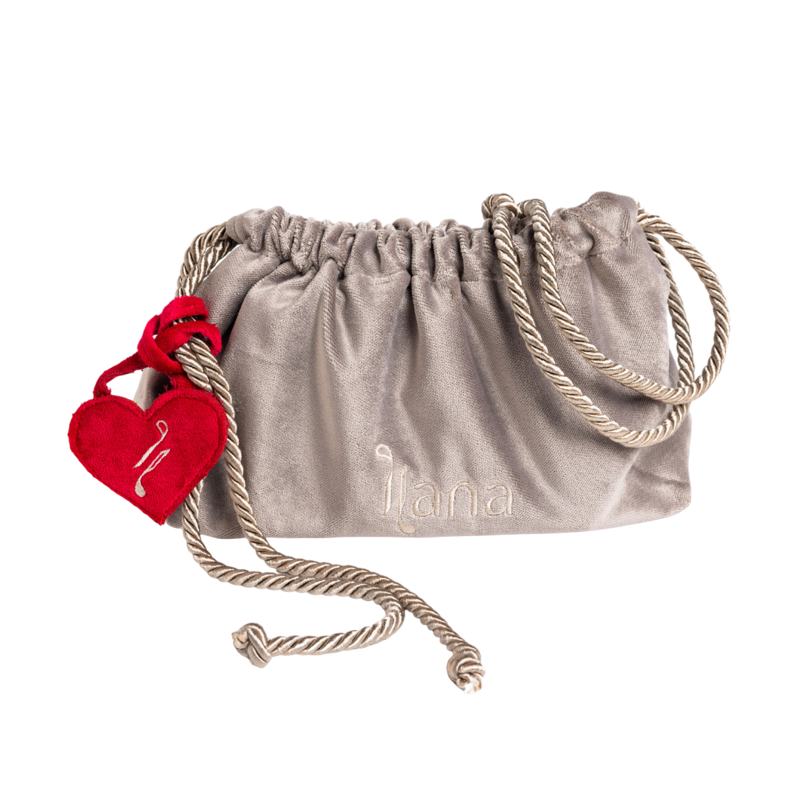 Ilana Velvet Bag With Charm