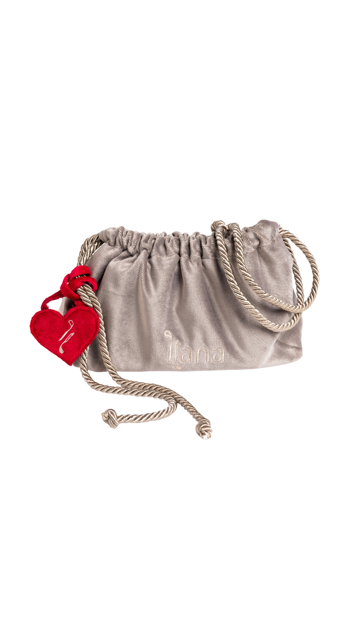 Ilana Velvet Bag With Charm