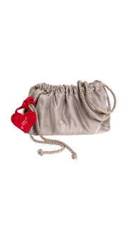 Ilana Velvet Bag With Charm